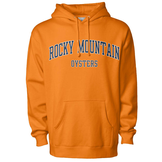 Rocky Mountain Oysters Hoodie - Broncos (blue font